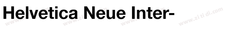 Helvetica Neue Inter字体转换